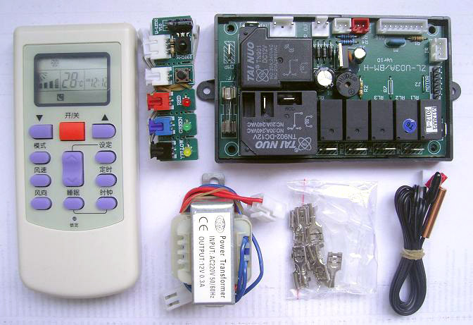 厂价直销 百合 ZL-U03A/B-H 通用型空调挂机电脑控制板(电加热)